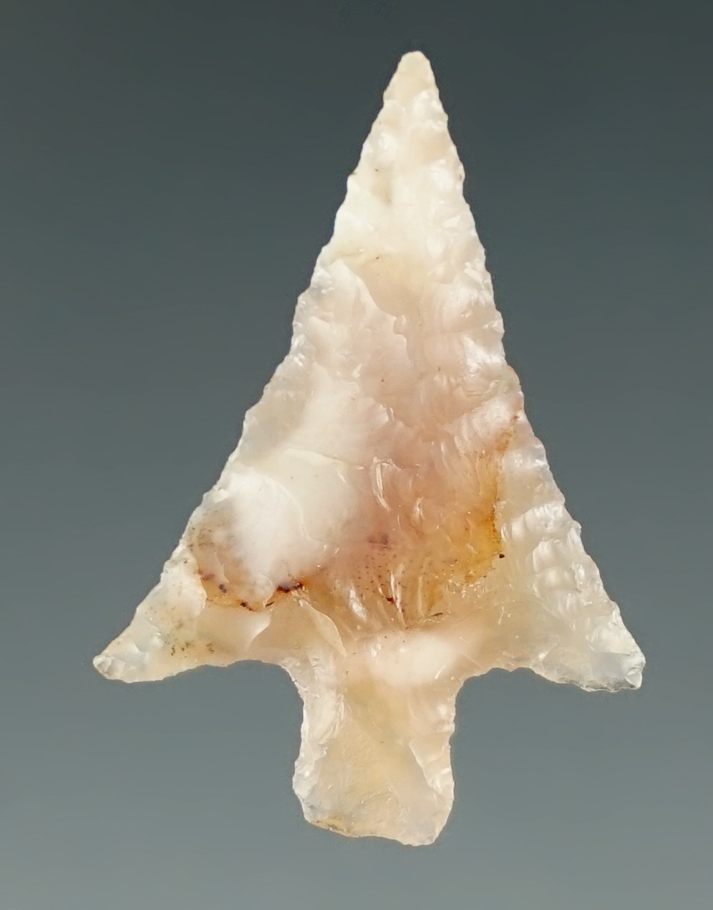 1 1/8" Wallula made from translucent cream Agate. Found near the Columbia River, Oregon.