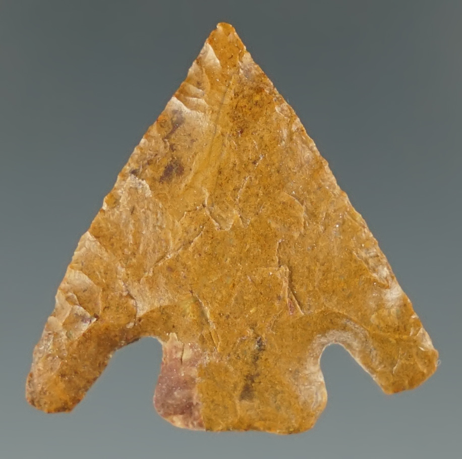 1" Diagonal Notch made from yellow Jasper. Found near the Columbia River, Oregon.