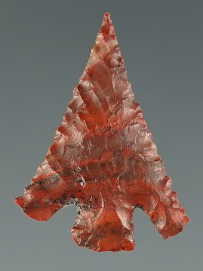 7/8" Columbia Plateau made from red Jasper. Found near the Columbia River, Oregon.