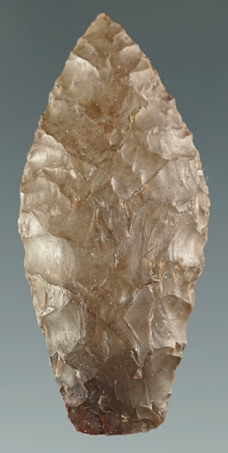 1 1/2" Paleo Spedis made from gray Jasper. Found near the Columbia River, Oregon.