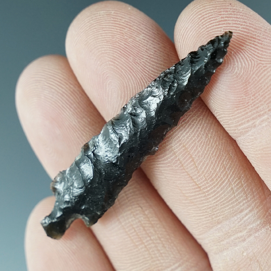 2" Dagger made from black Obsidian. Found near the Columbia River, Oregon.