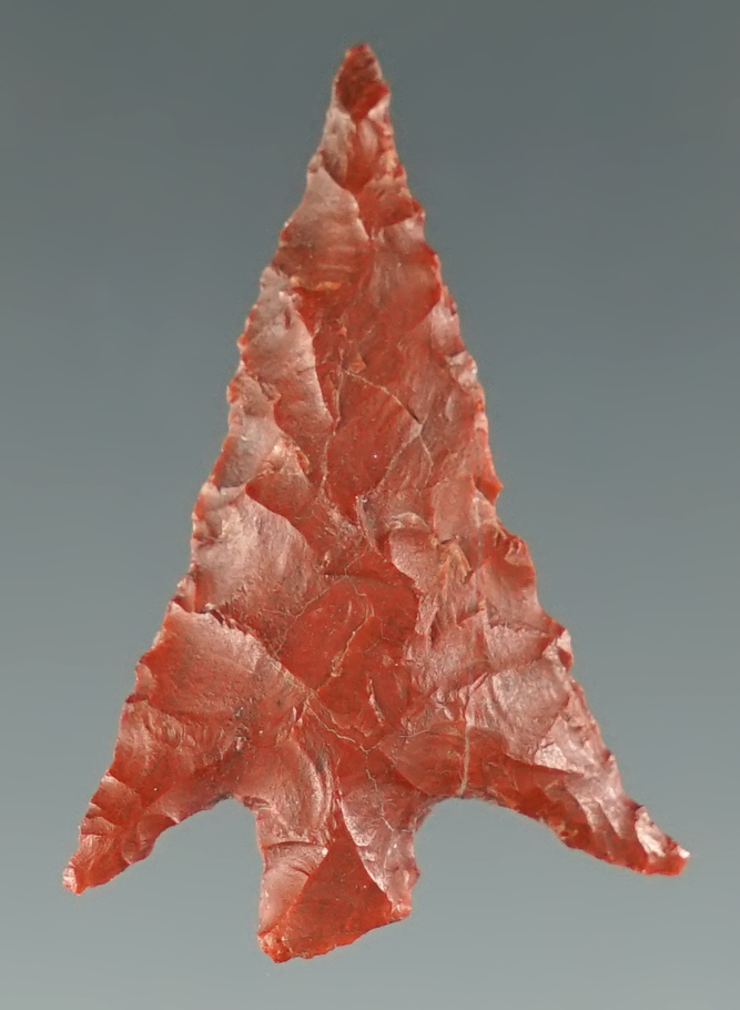 1/1/4" Gunther Barbed made from brown Jasper. Found in southern Oregon.