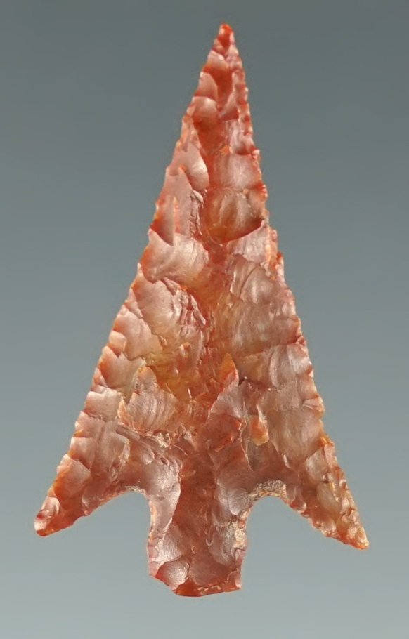 1 1/4" Columbia Plateau made from red Jasper. Found near the Columbia River, Oregon.