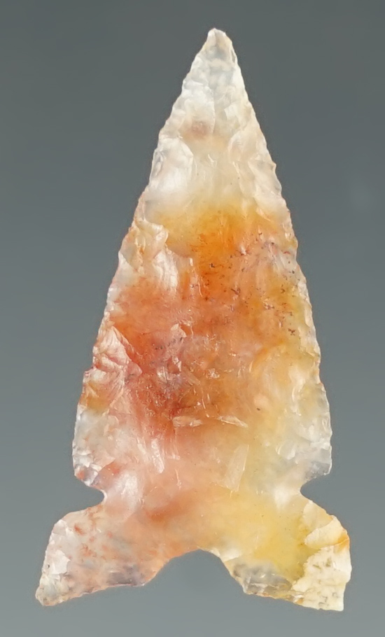 1 1/8" Desert Sierra made from orange and cream Agate. Found near the Columbia River, Oregon.