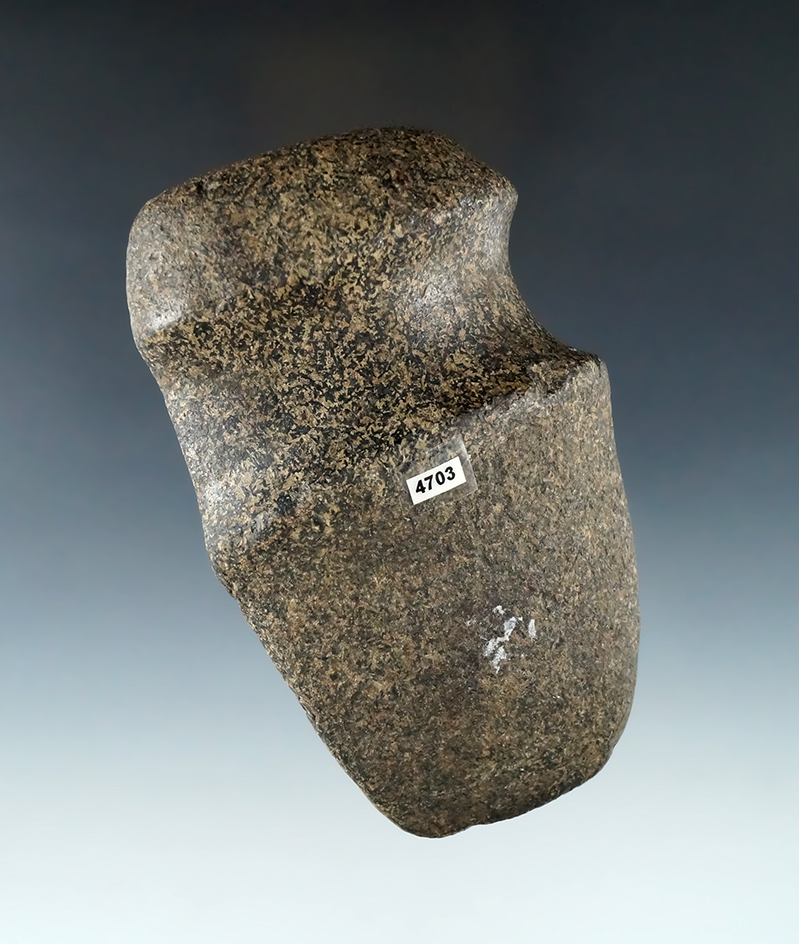 4 1/4" Long 3/4 Groove Axe with a nicely fluted top, in very good condition, found in Ohio.