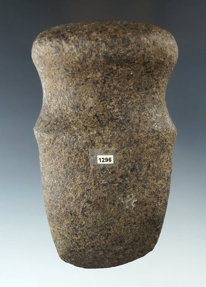 Nicely polished 4 5/8" Full Groove Axe found in Greene Co., Ohio. Ex. Kley Collection.