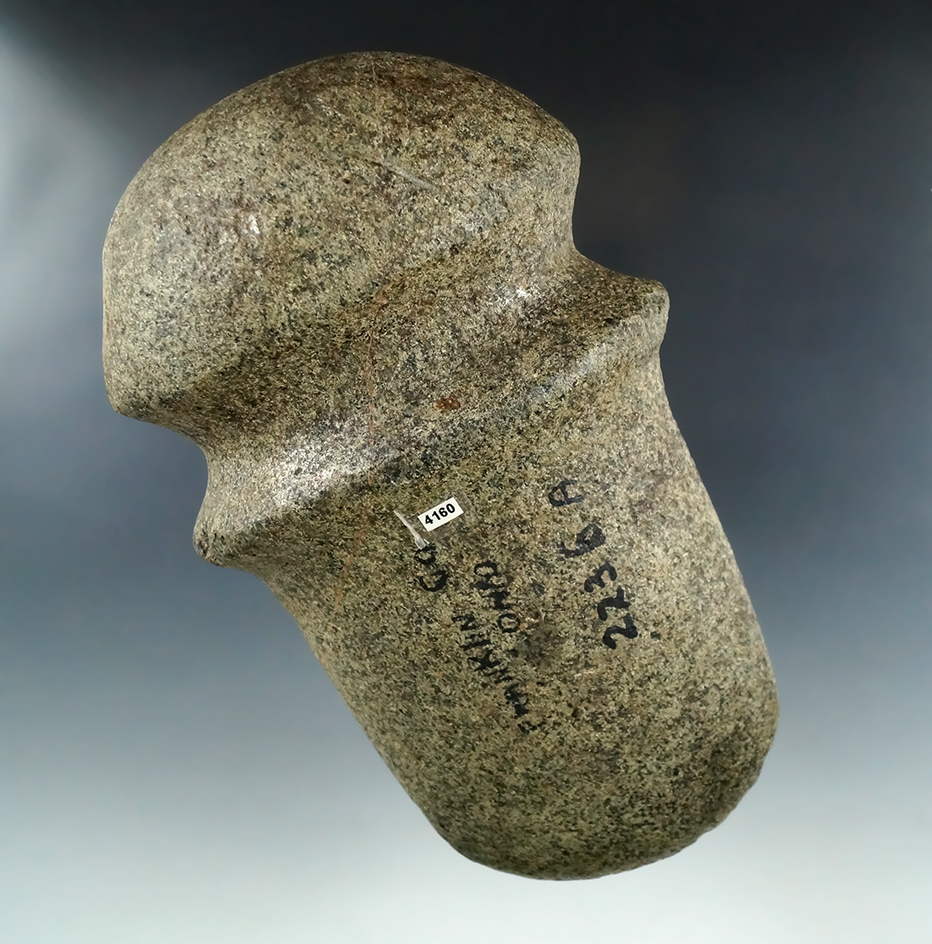 Classic style 7 1/4" Miami River Axe found in Franklin Co., Ohio. One nick to the bit area.