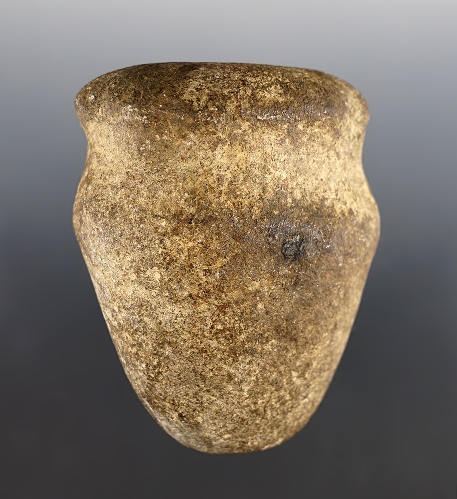 3 1/16" Full Groove Hammerstone found in Ohio. Made from well patinated Hardstone.