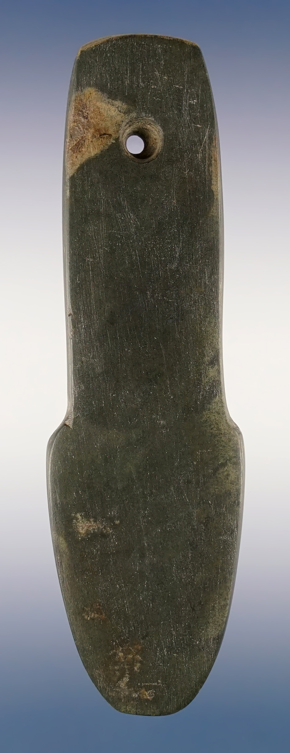 Superb 5 3/16" Ohio Anchor Pendant made from deeply patinated Slate. Excellent example.