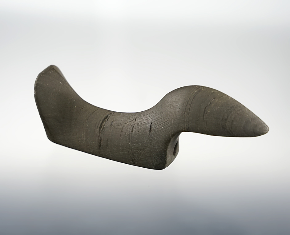 4 1/8" Birdstone. Lorain Co., Ohio in 1945. 2 COA's. Lightly cleaned. See full description.