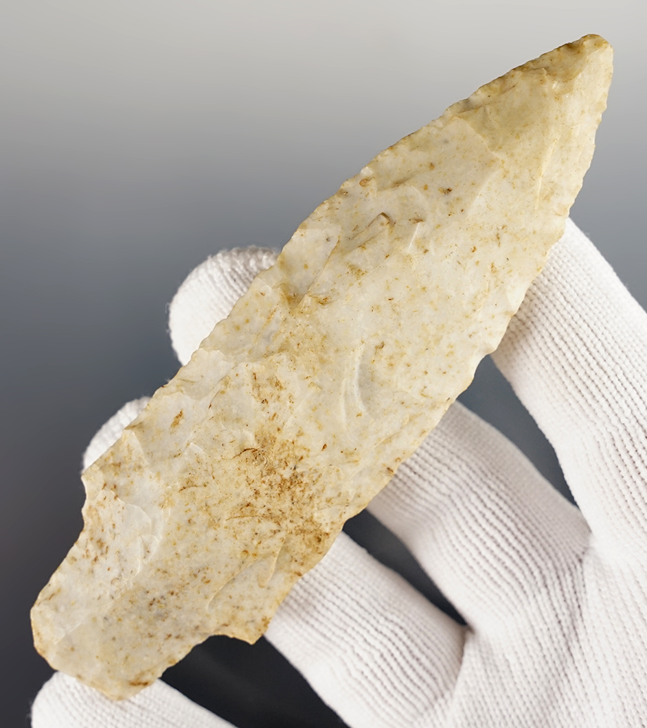 4 5/16" Stemmed Knife that is well patinated. Found in Ohio.