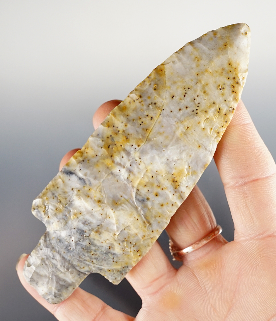 Exceptionally well made 4 5/8" Adena found in Meigs Co., Ohio. Pictured. Ex. Sam Speck. 