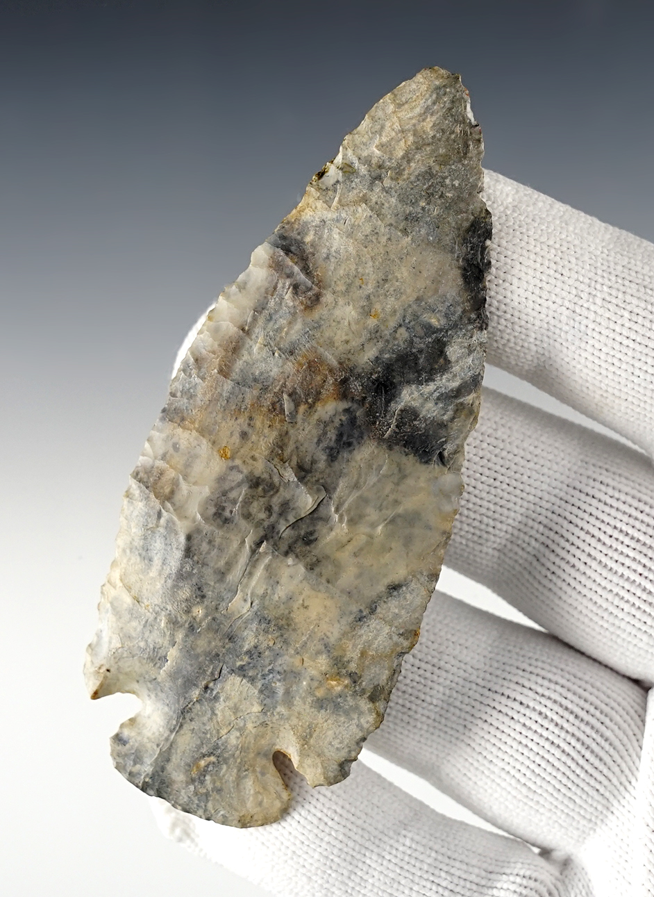 Classic 3 13/16" Ohio Dovetail - Coshocton Flint. Comes with a Bennett COA.