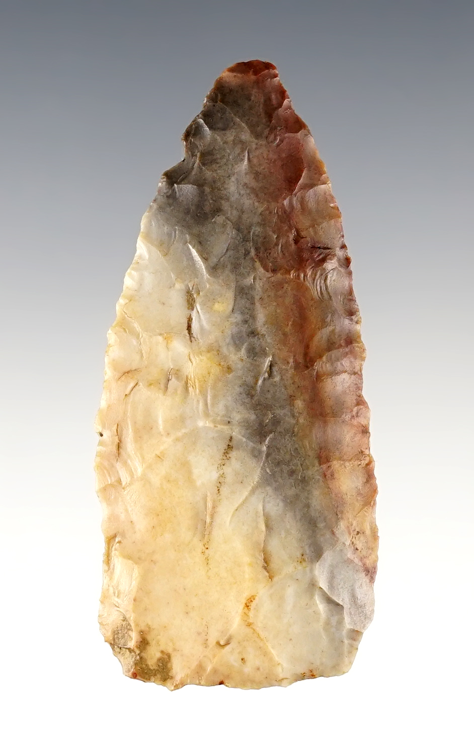 Highly colorful 2 13/16" Archaic Knife. Midwestern U.S. Comes with a Davis COA