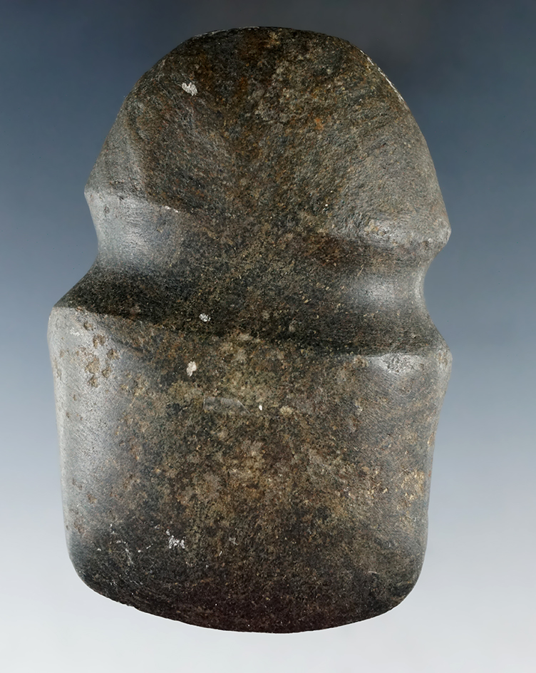 4" Highly polished Full Groove Axe found in Ross Co., Ohio.  Ex. Kenny McNeal.