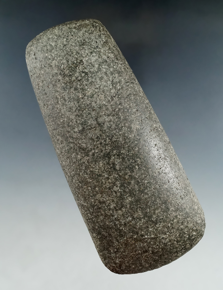 5 1/2" Nicely polished Hardstone Celt found in Montgomery Co., Ohio.  Ex. Norm Kley.