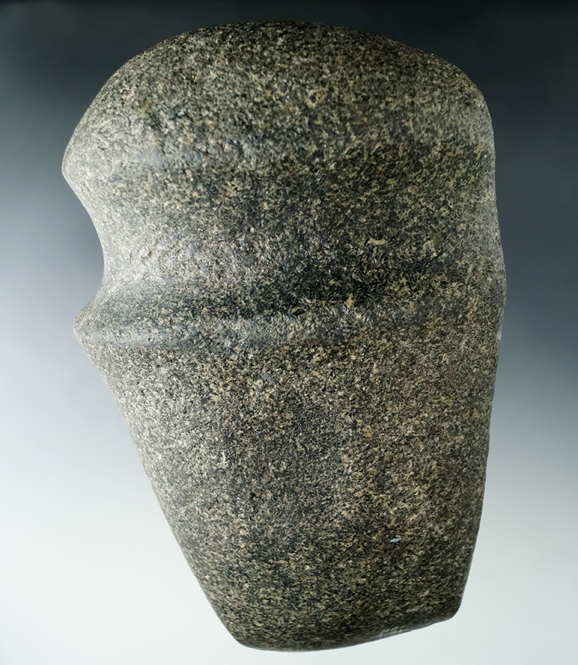 6 7/8" Long 3/4 Groove Axe found in Ross Co., Ohio. Perfect condition with good use polish to bit.