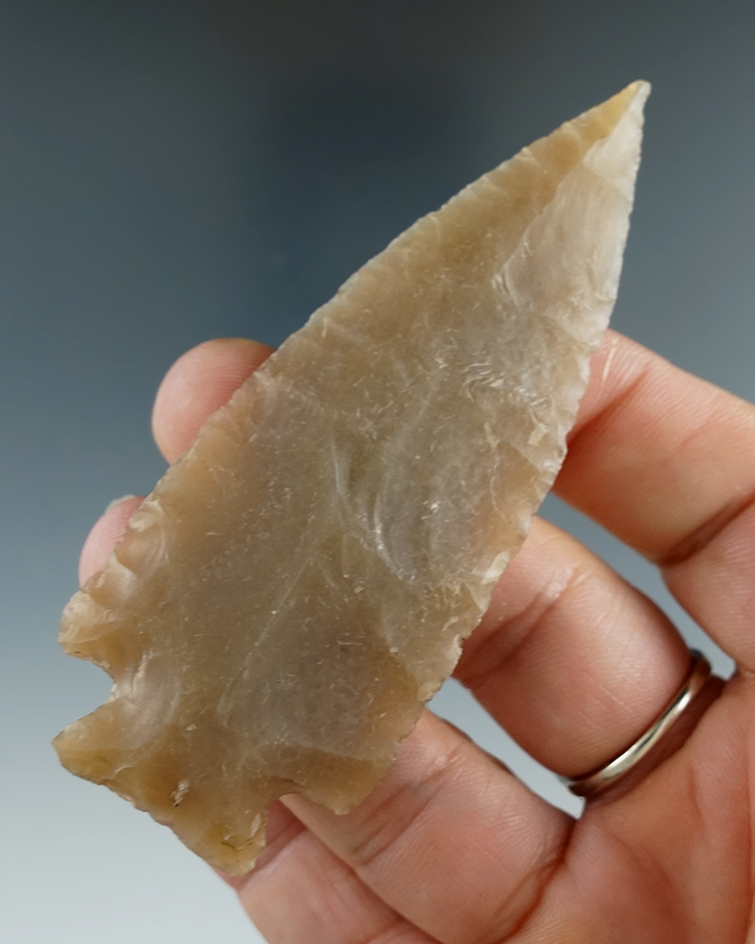 3 3/8" Marshall found in Bandera Co., Texas. Comes with a Rogers COA.