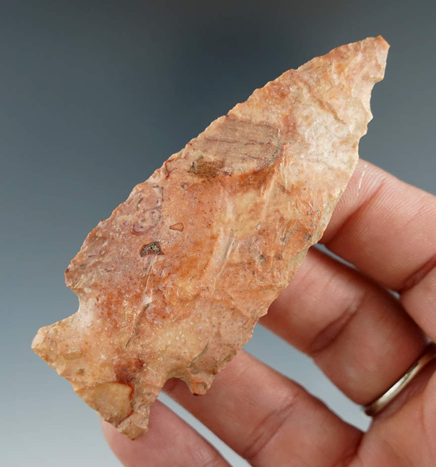3 3/16" archaic Cornernotch found in Missouri.