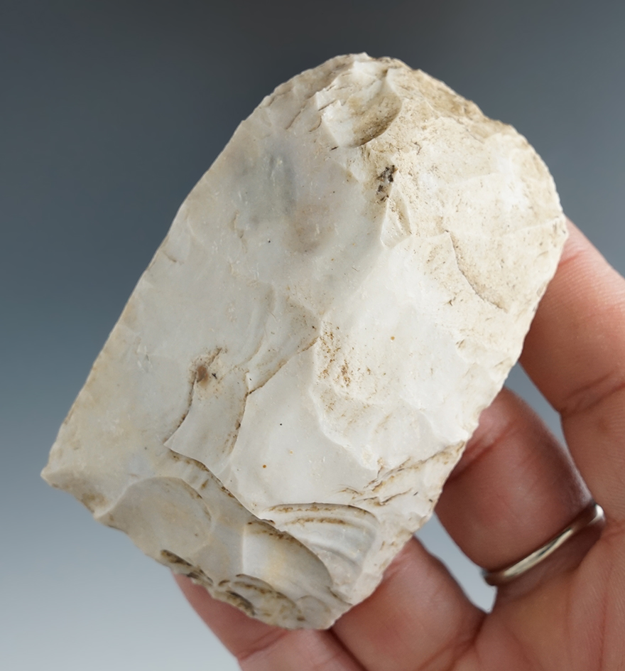 2 7/8" Burlington Chert Square Knife found in St. Louis Co., Missouri. Comes with a Partain COA.