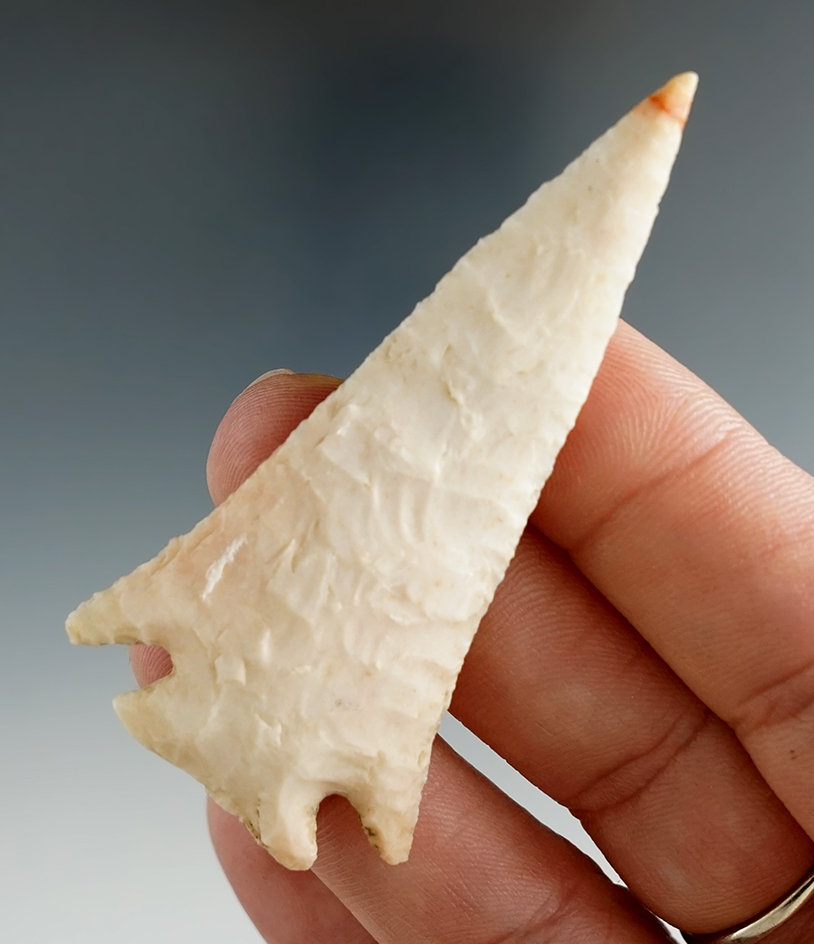 2 5/8" Apple Creek found by J. Dier in Saline Co., Missouri.. Comes with a Motley COA.