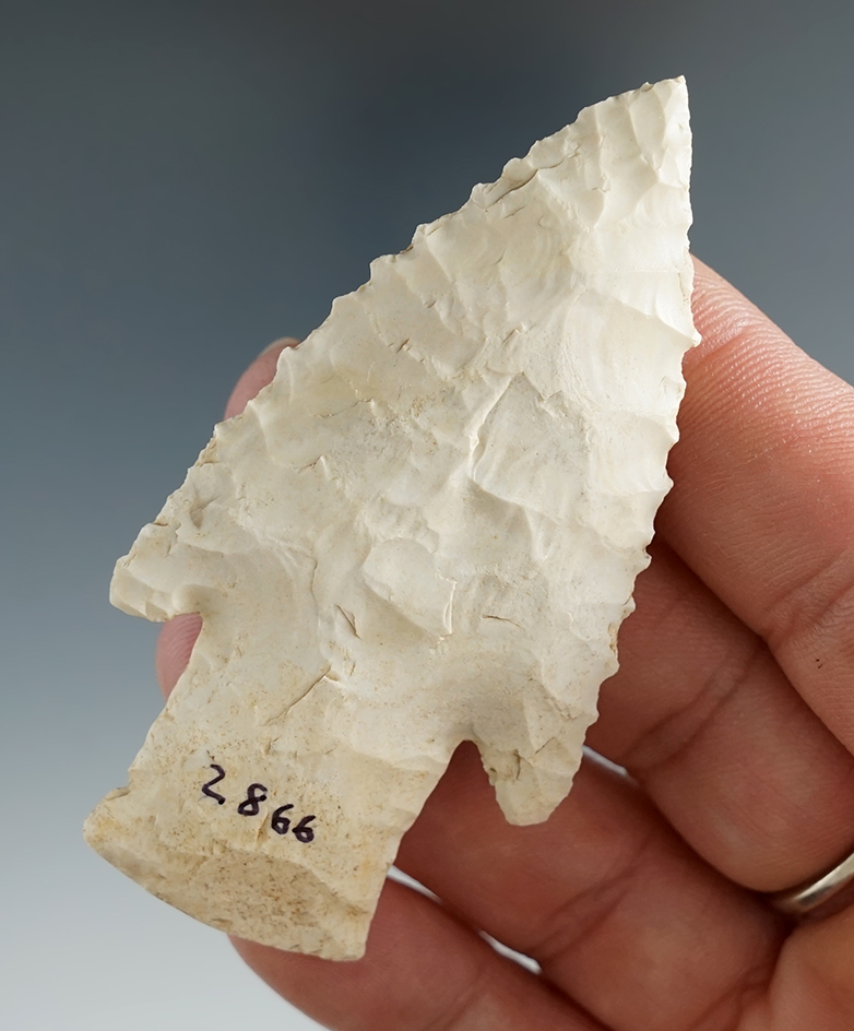 2 3/4" Hardin made from Burlington Chert, found in Ripley Co., Missouri.  Rogers COA.