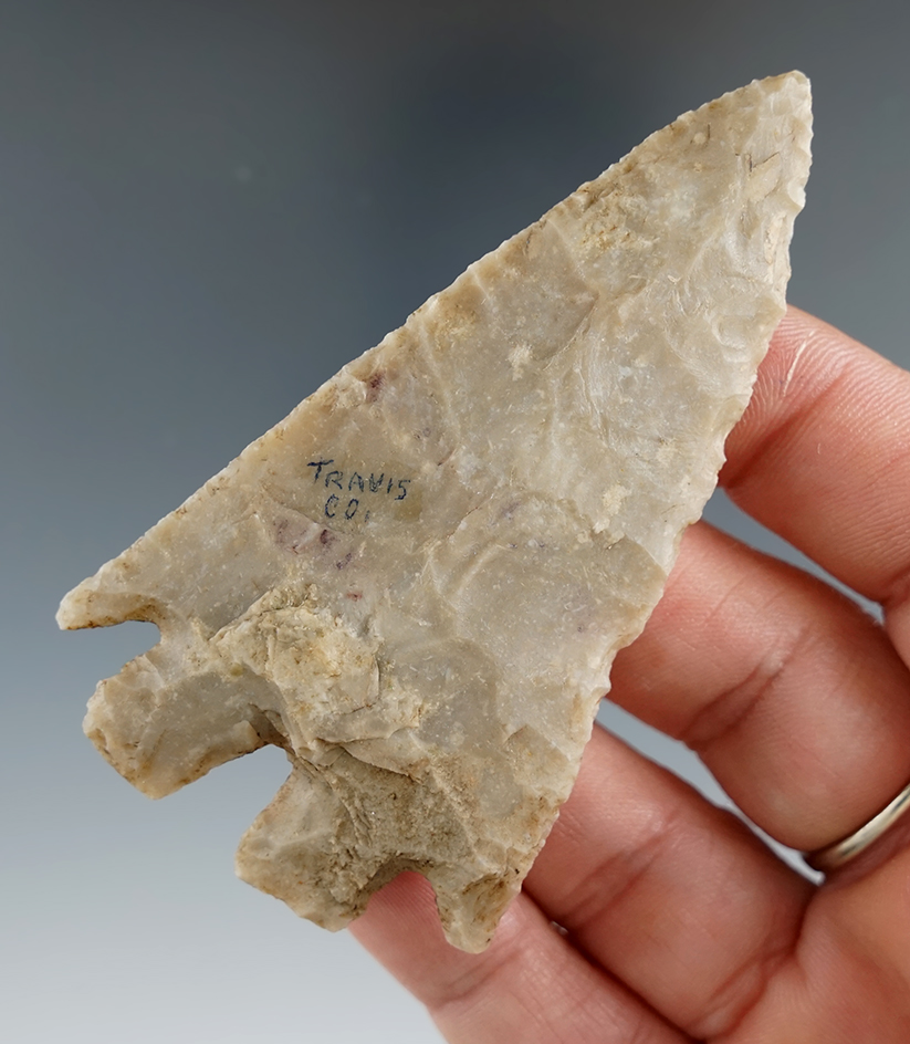 3 1/16" Montell found in Travis Co., Texas. Comes with a Rogers COA.