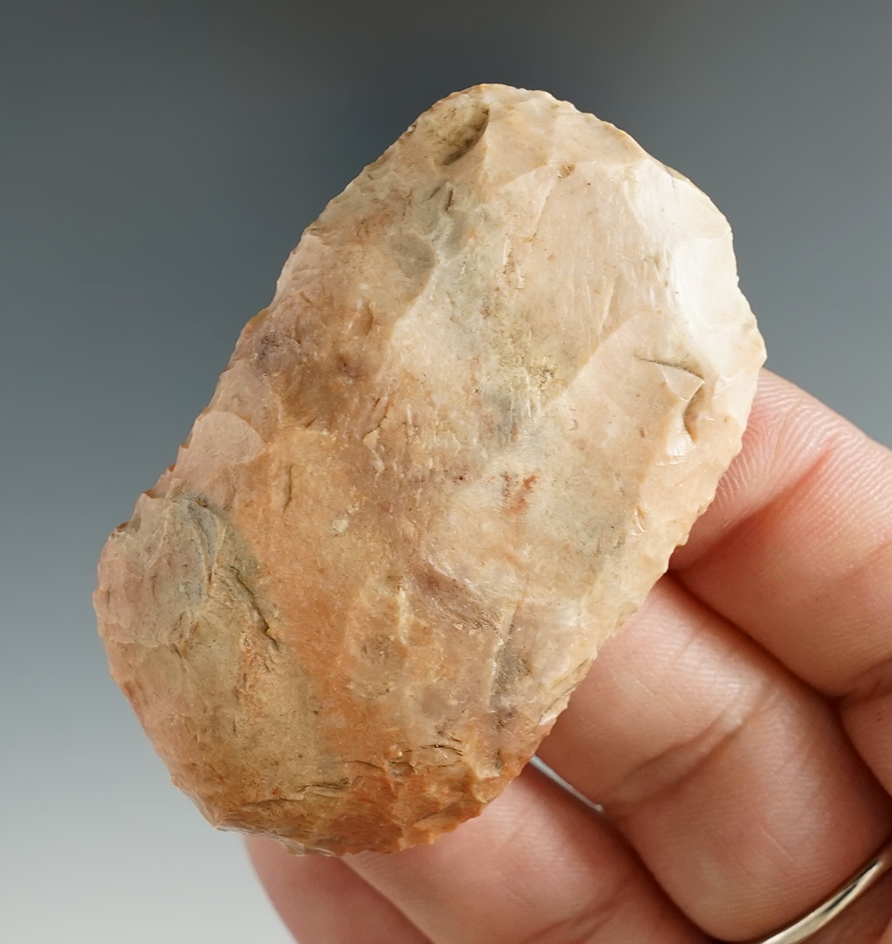 2 1/4" Paleo Knife made from Cedal Hill Chert, found in St. Louis Co., Missouri.  Partain COA.
