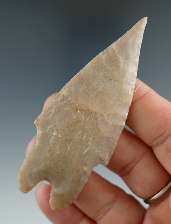 3 1/4" Pedernales point with very nice flaking and a needle tip in excellent condition -Texas.