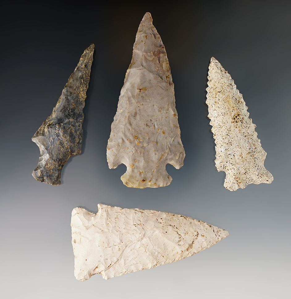 Set of 4 well made Midwest Knives in nice condition. The largest is 3 1/2".