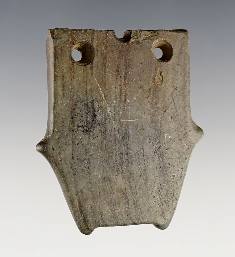 Highly stylized and unique 1 15/16" Anciently salvaged Shovel Pendant found in Franklin Co., Ohio. 